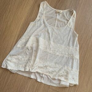 Y2K Mudd Ivory Lace Women's Tank Top